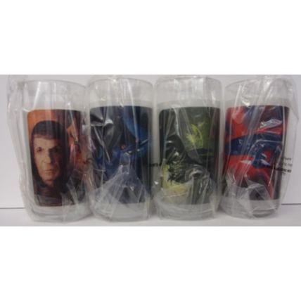BURGER KING ' STAR TREK ' 4 GLASS SET (2008)