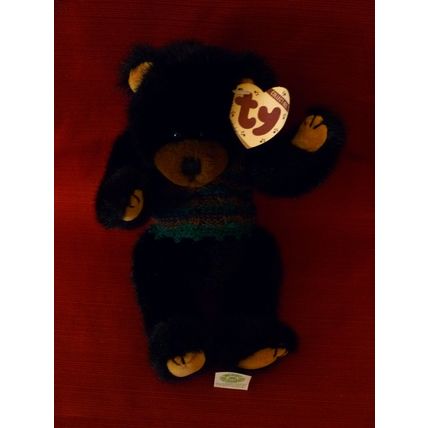 BORIS TY COLLECTIBLE ARTICULATED RETIRED BEAR IN SWEATER VEST 1993