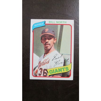 1980 Topps Bill North San Francisco Giants Card #408
