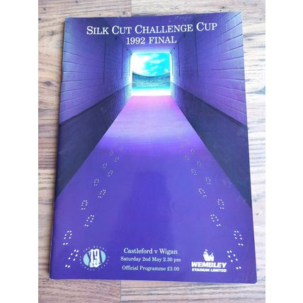 1992 Rugby League Challenge Cup Final Programme & Ticket – Castleford vs Wigan