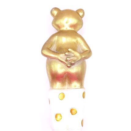 Standing Frog Figurine with Wellies 24 CM Antique Gold Colour Christmas Gift