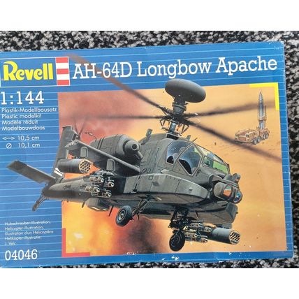1/144,REVELL MODEL KIT " AH-64D,LONGBOW APACHE HELICOPTER " UK FREEPOST