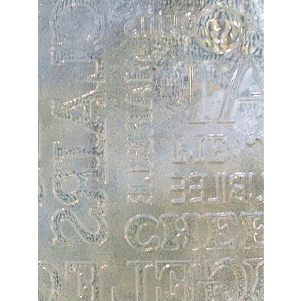 Vintage Crystal Clear Cake Platter Pastry Platter Dessert Embossed Text Plate