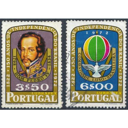 150th Anniv Brazilian Independence - Portugal 1972 - F H - MiNr 1183/4
