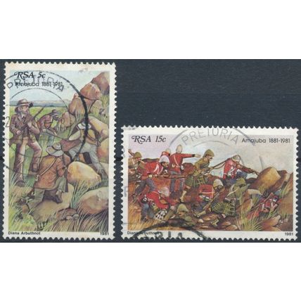 Centenary Battle of Amajuba - South Africa 1981 - F H - SG 488/9 (D)