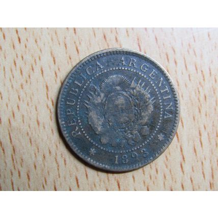 Argentina 1893 1 Centavo Coin
