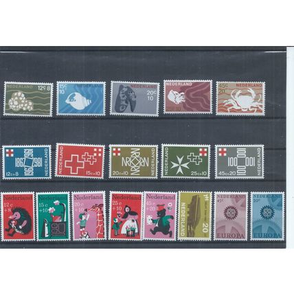 Netherlands stamps. 1967 lot MH. The Europa are the normal paper. (AD365)