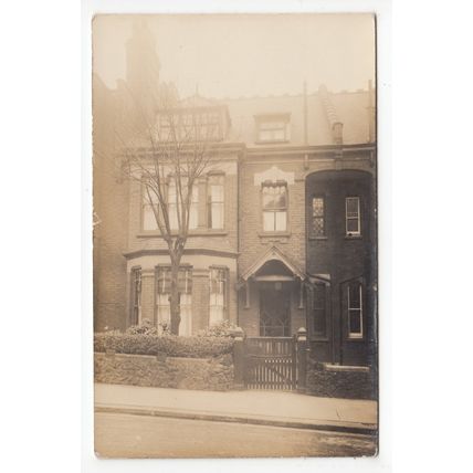 House in Church Crescent Muswell Hill Postcard RP London