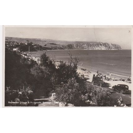 B752 SWANAGE - RECREATION GROUND AND PROMENADE . RP POSTCARD