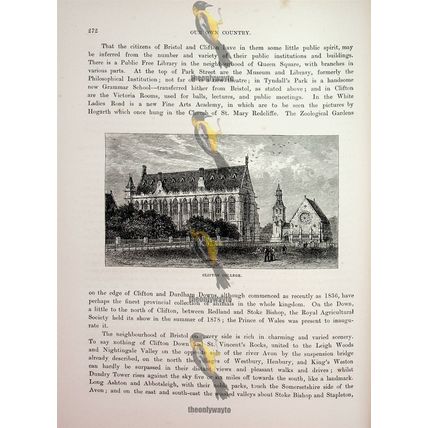Clifton College, Bristol, England, Book Illustration (Print), 1882