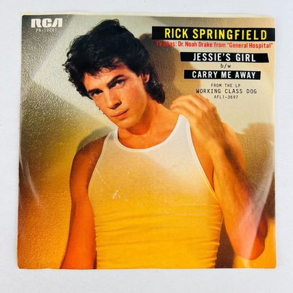 Rick Springfield – Jessie's Girl / Carry Me Away 45RPM Single Record 7" Vinyl 45