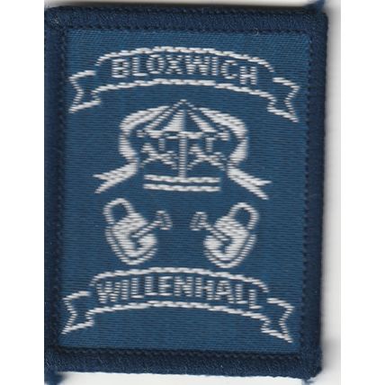 Scout Badge UK - Bloxwich Willenhall - White Back (BY237b)