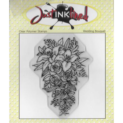 Just Inklined. Wedding Bouquet Stamp. Stamping Cardmaking Scrapbooking Crafts
