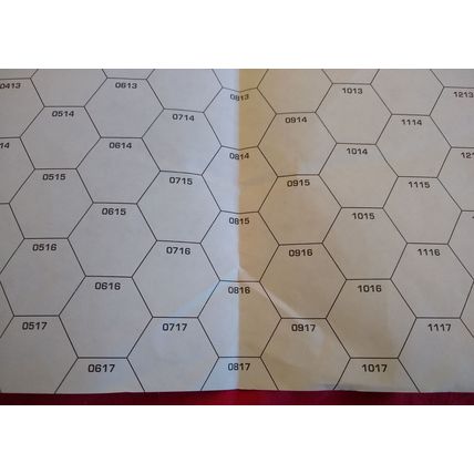 Unused Classic BattleTech Paper Map CBT Large Mountain #1 Crumpled