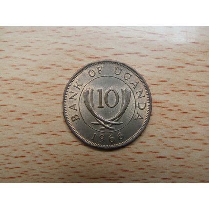 Uganda 1966 10 Cents Coin