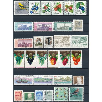 1200+ Stamp Selection - Poland - Used Hinged