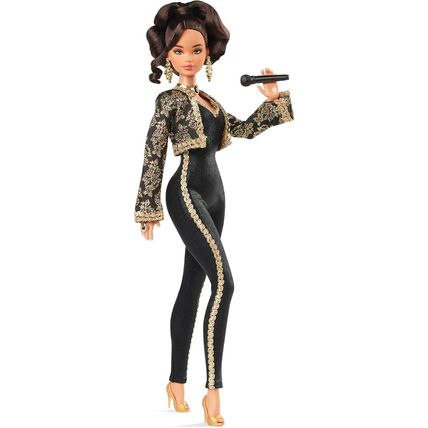 Barbie Signature Doll, Juan Gabriel Collectible in Chic Black and Gold Suit with