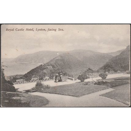 Royal Castle Hotel, Facing Sea, Lynton, Devon, 1908 - Postcard