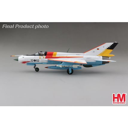 HOBBY MASTER HA0108 1/72 MIG-21SPS "THE WHITE SHARK" DREWITZ AIR BASE GERMAN