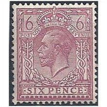 1924 SG426 6d.Red-Purple Wmk Block Cypher Mounted Mint