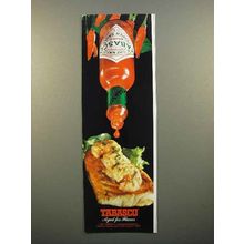 1982 Tabasco Pepper Sauce Ad - Aged for Flavor - on Fish