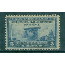 650 5c Globe and Airplane Very Fine MNG R0440