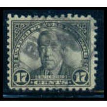 Used 697 17c Woodrow Wilson Just Clears M09622