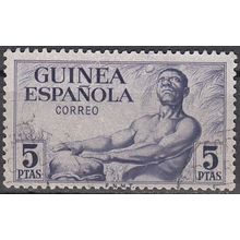 Guinea Española 1952 Michel 278 O Cote (2002) 0.50 Euro Indigène Cachet rond