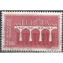 France 1984 Michel 2441 O Cote (2008) 1.00 € 25 Ans Europa CEPT Pont Cachet rond