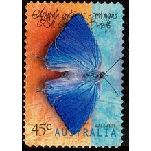 Australia 1998 Butterfly 45c Used Stamp Dull Oak Blue