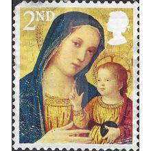 GB, CHRISTMAS, Madonna and Child, Romano, yellow 2013, 2nd