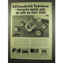 1956 B.F. Goodrich Life-Savers Tire Ad - Only As Safe
