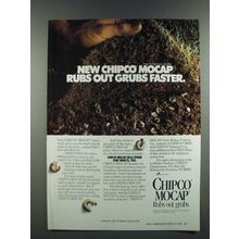 1986 Rhone-Poulenc Chipco Mocap Ad - Rubs Out Grubs Faster
