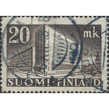 FINLAND, Post Office Helsinki, grey 1945, 20mk, #4