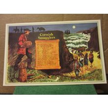 CORNISH SMUGGLERS, CORNWALL unused postcard by Murray King =