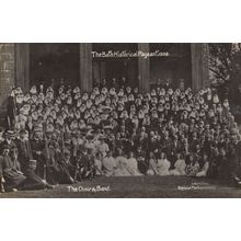 The Choir & Band Giant Nun Nuns Group Photo 1909 Bath Pageant Old RPC Postcard