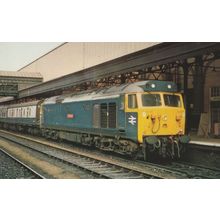 5001 Train Fifty Class Dreadnought at Exeter St Davids Postcard