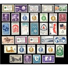 1960 Year Set of 34 Commemorative Stamps Mint Condition Scott 1140-73