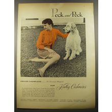1954 Peck and Peck Hadley Cashmere Sweaters Ad - photo by Tom Palumbo