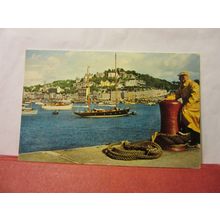 THE HARBOUR, TORQUAY, DEVON used postcard Valentine 1966 pm /
