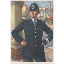 A London Policeman John Gilroy Painting Postcard