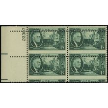 930, Mint NH 1¢ FDR - Scarce Misperforated Error Plate Block - Stuart Katz