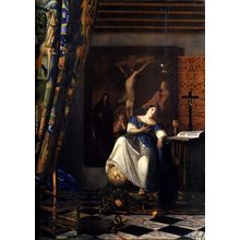 Vermeer - Picture (2) Poster Canvas Movie Film Print A0 A1 A2 A3 A4 A5 A6 Art Wa