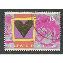 AUS 1996 45c 'ST VALENTINES DAY' FINE USED (EBID47-958)