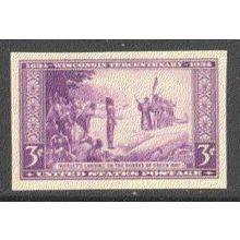 755 3c Wisconsin Very Fine MNH Q7270