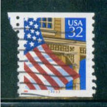 Used 2913 32c U.S. Flag Over Porch Fine CNS 33333 W0854