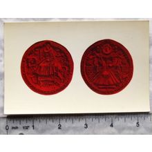 old postcard The Great Seals of England