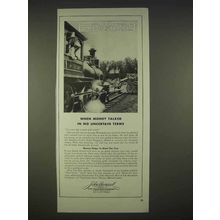 1940 John Hancock Life Insurance Ad - Money Talked