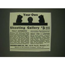 1940 Crosman Arms Automatic Dodo Target Ad - Your own Shooting Gallery