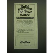 1980 Old Town Canoe Ad - Build Your Own